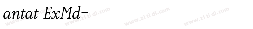 antat ExMd字体转换